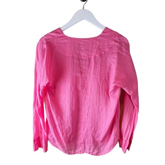 J. Crew Tea Rose Ramie Tunic‎ Top Size XXS - Picture 3 of 8